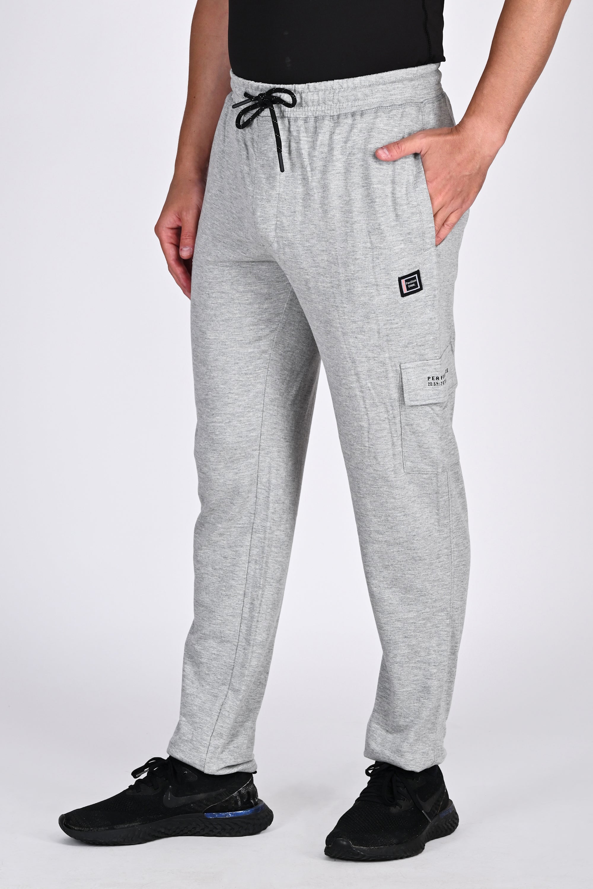 Mens Melange Grey Comfort Jogger
