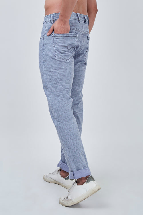 Flint Grey Narrow Fit Jeans with Blue Shaded