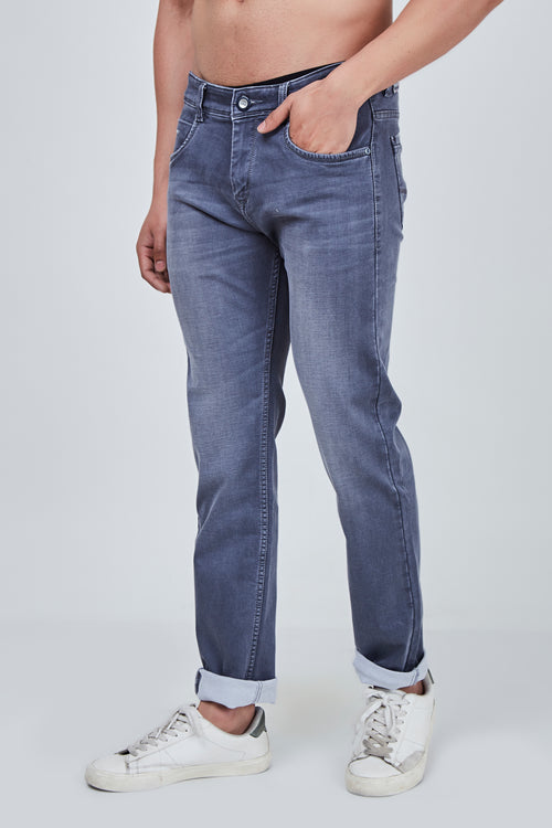 Smoke Grey Narrow Fit Jeans
