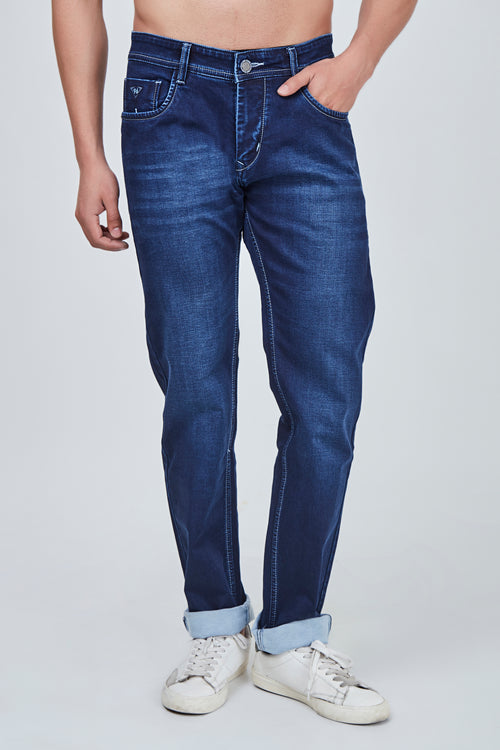 Semi Light Blue Narrow Fit Jeans