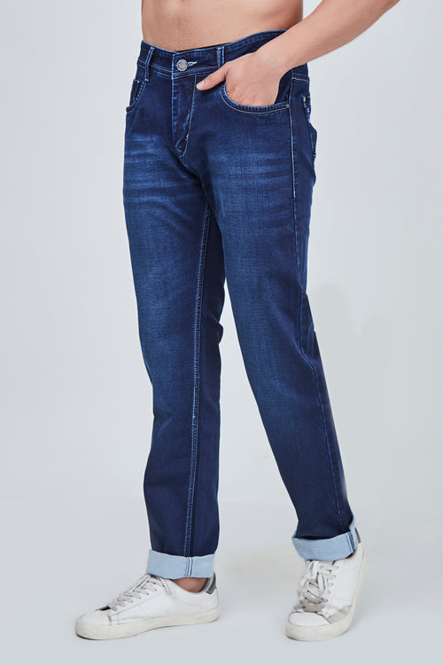Semi Light Blue Narrow Fit Jeans