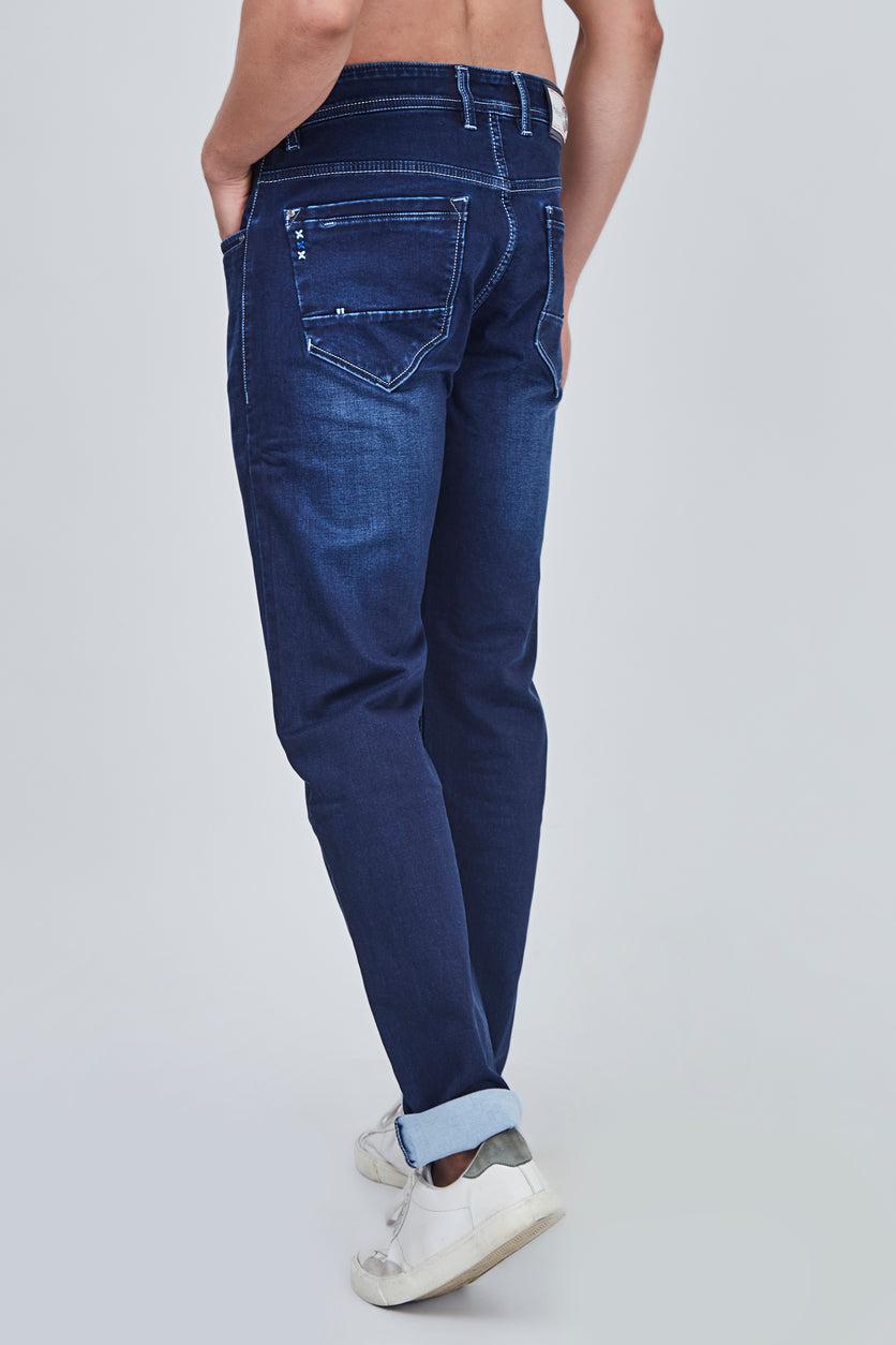 Semi Light Blue Narrow Fit Jeans
