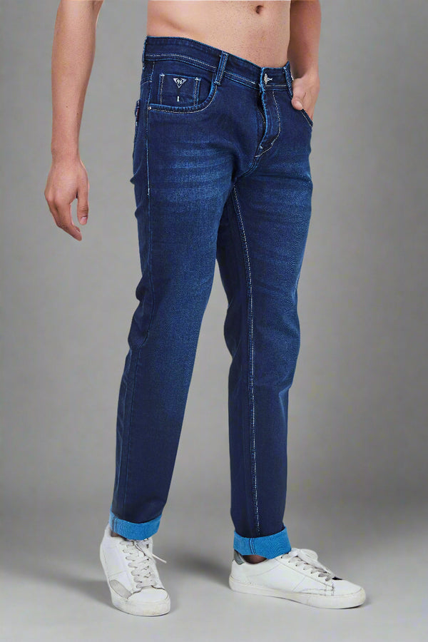 Dark Blue Denim Jeans