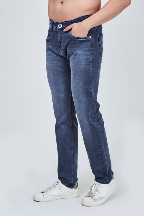 Semi Dark Grey Narrow Fit Jeans