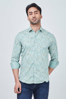 Light Green Shirt with black print