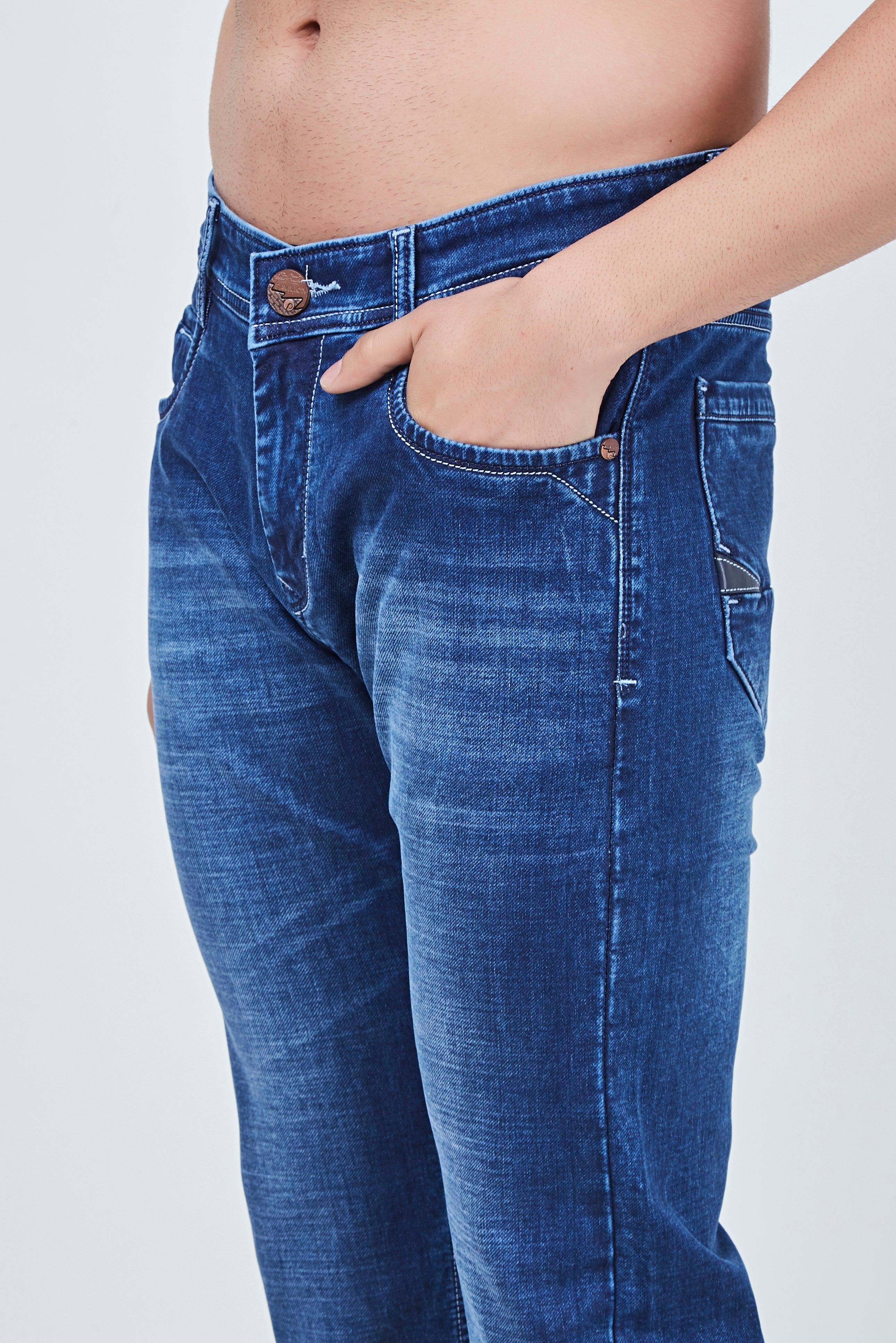 Slim Fit Denim Blue Jeans