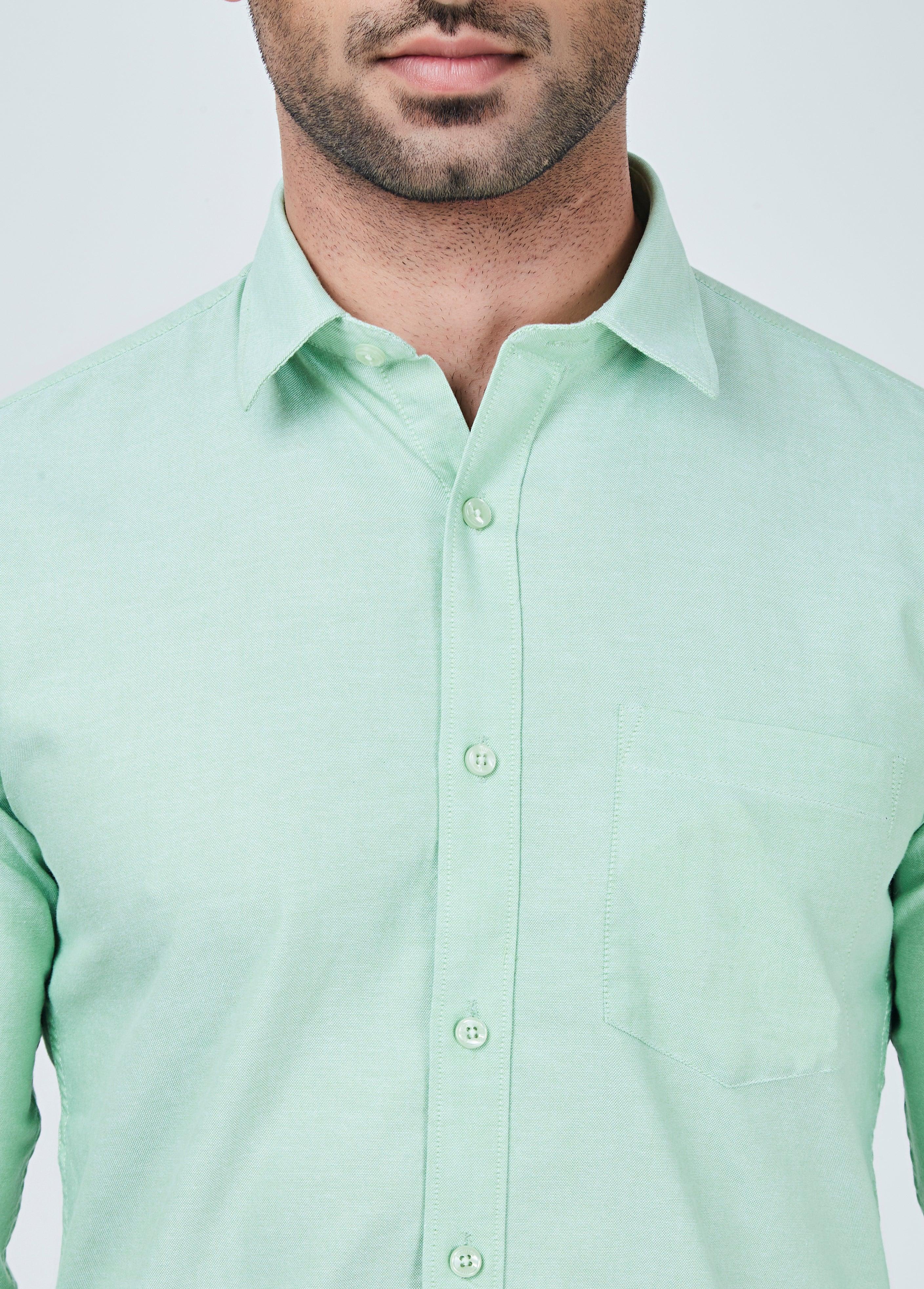 Light Green Plain Shirt