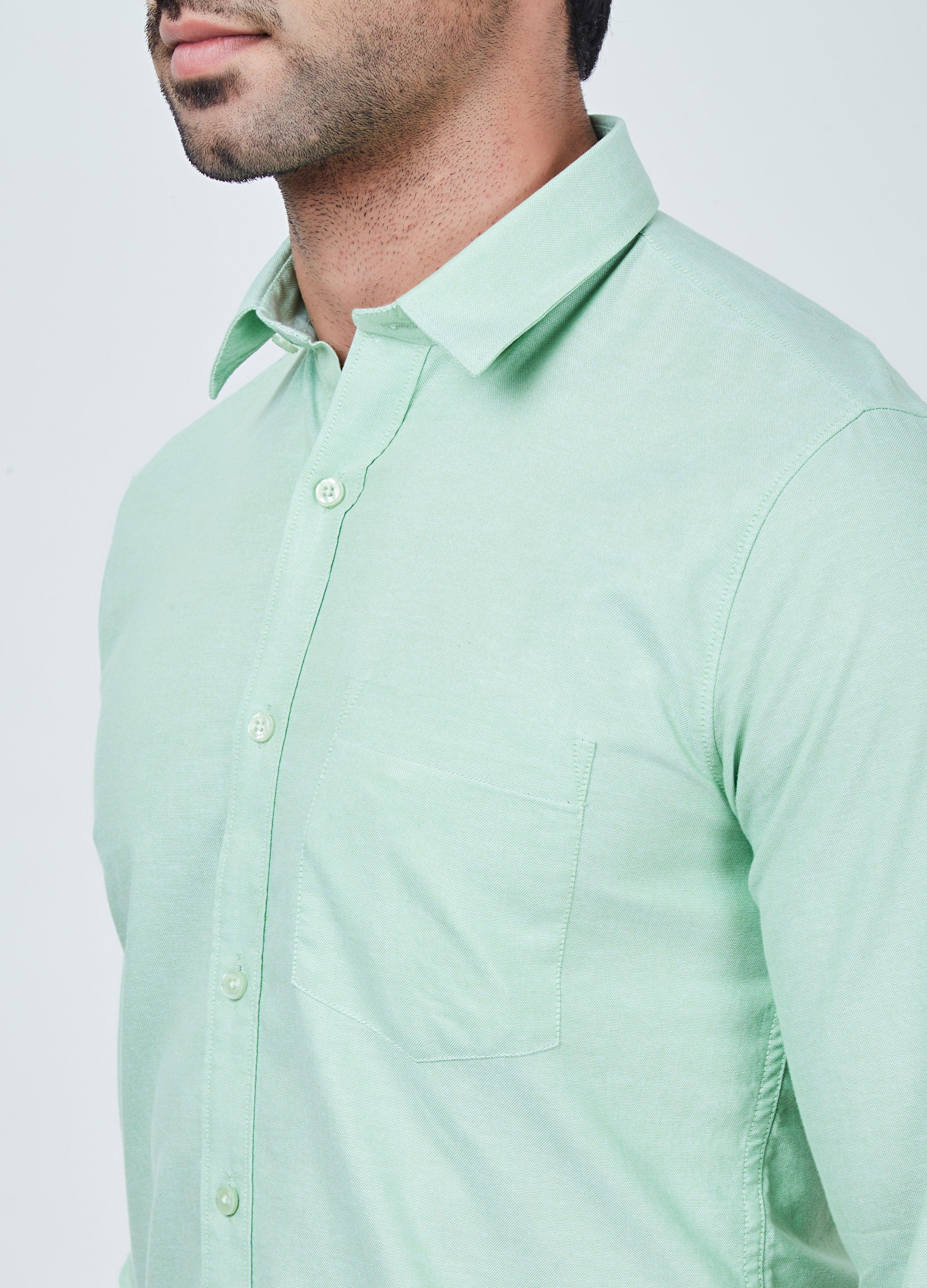 Light Green Plain Shirt