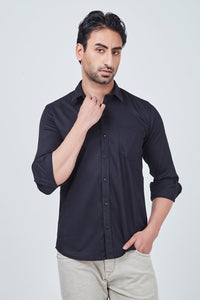 Classic Black Plain Shirt