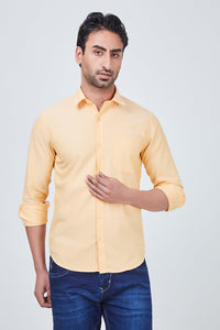 Light Orange Plain Shirt