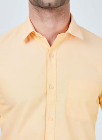 Light Orange Plain Shirt