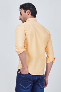 Light Orange Plain Shirt