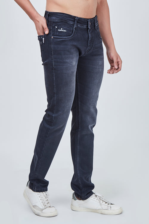Charcoal with Shaded Blue Narrow Fit Jeans