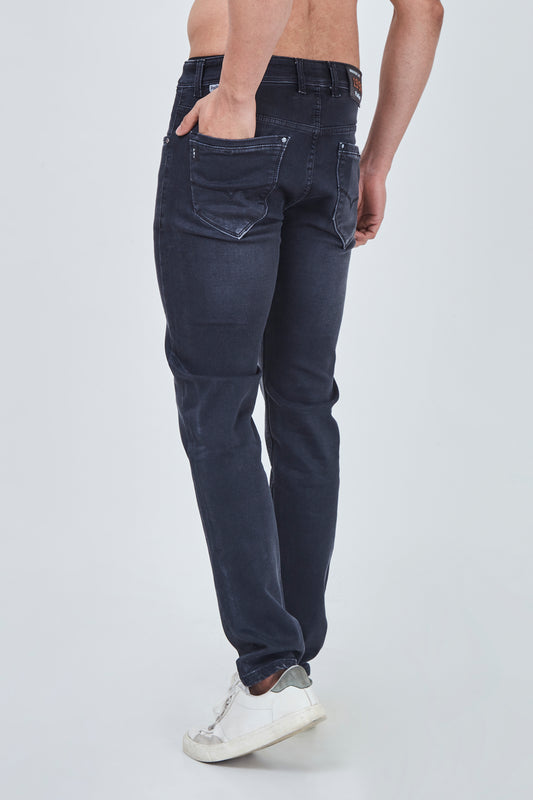 Charcoal with Shaded Blue Narrow Fit Jeans