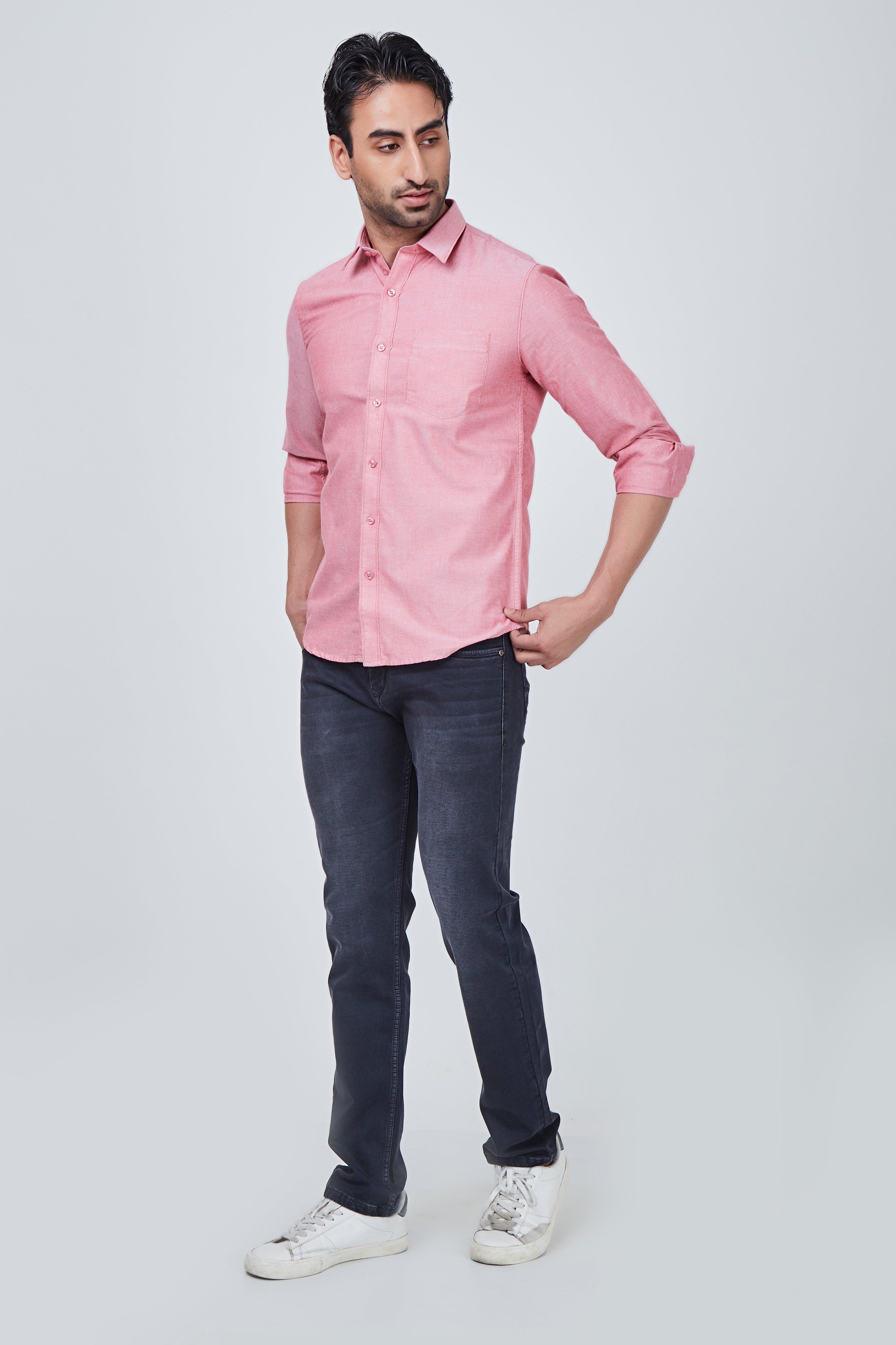 Light Pink Plain Shirt