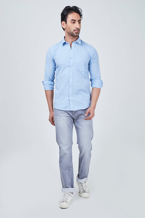 Light Blue Plain Shirt