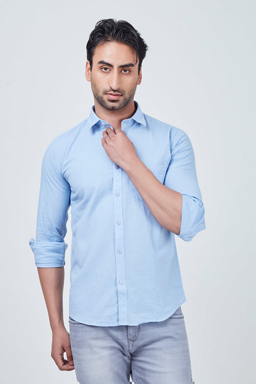 Light Blue Plain Shirt