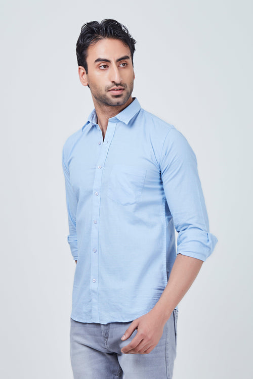 Light Blue Plain Shirt