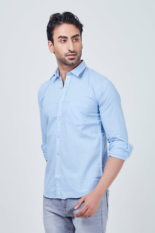 Light Blue Plain Shirt