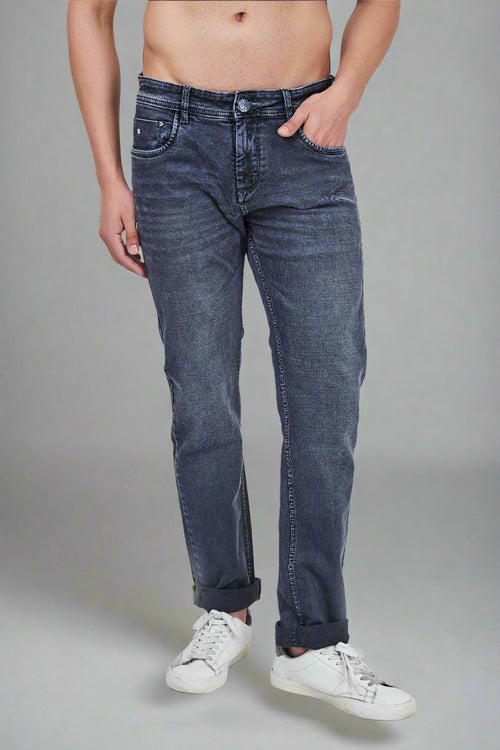 Stone Grey Regular Fit Jeans