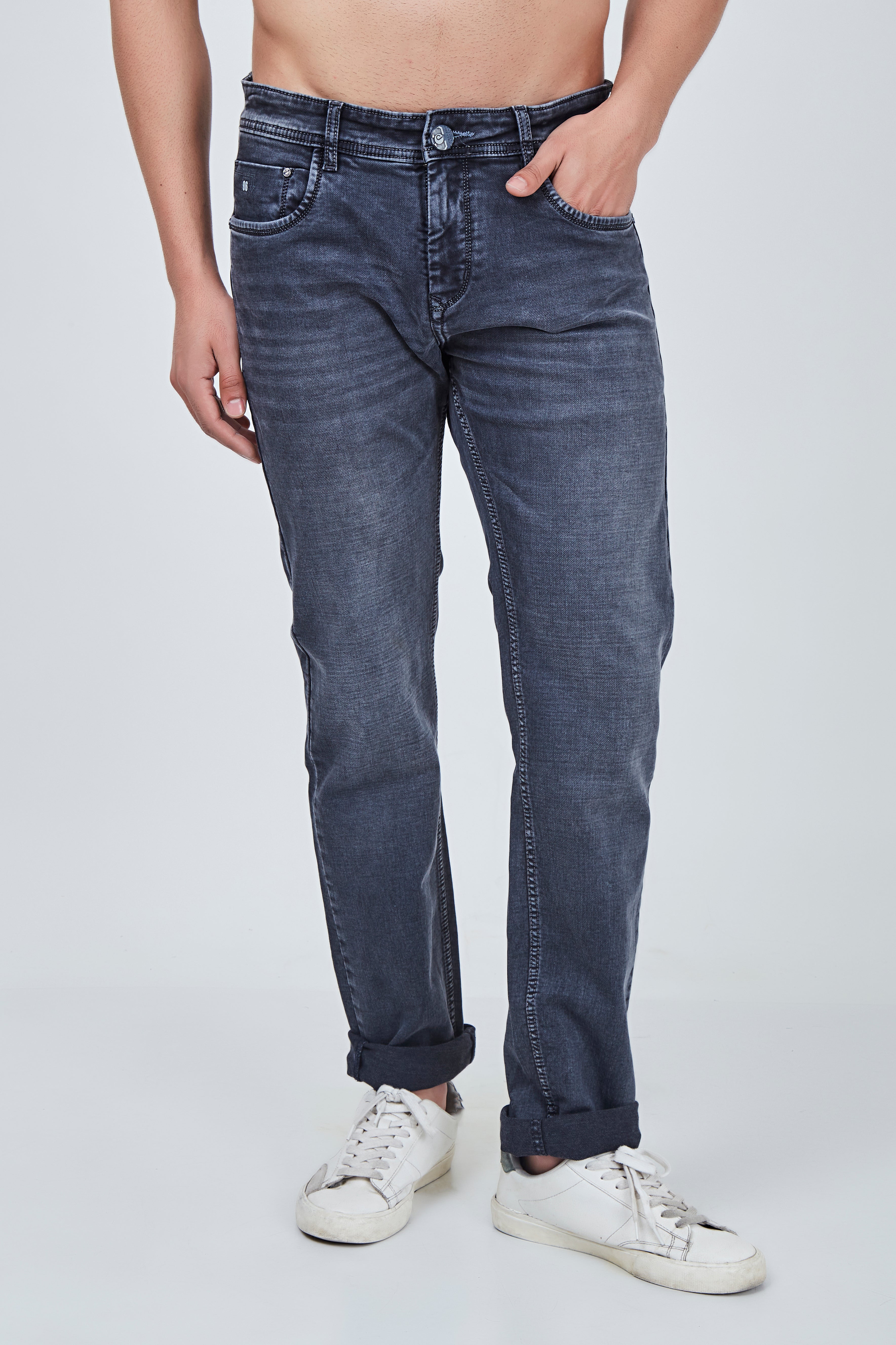 Stone Grey Narrow Fit Jeans