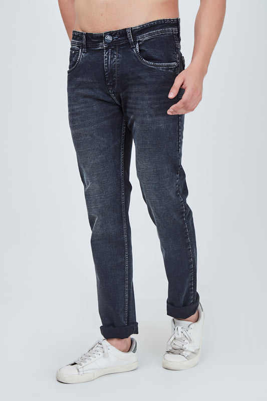 Charcoal Dark Grey Narrow Fit Jeans