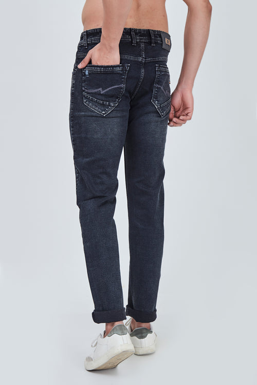 Charcoal Dark Grey Narrow Fit Jeans