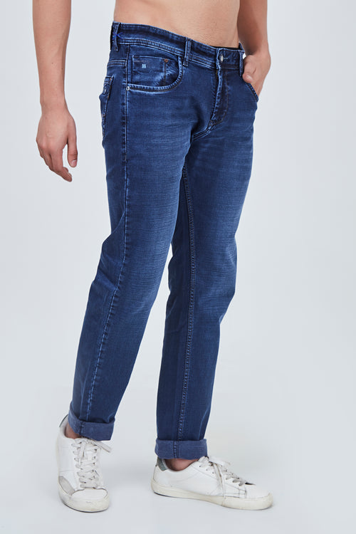 Blue Narrow Fit Denim Jeans
