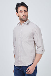 Light Brown Plain Shirt