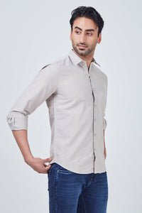 Light Brown Plain Shirt