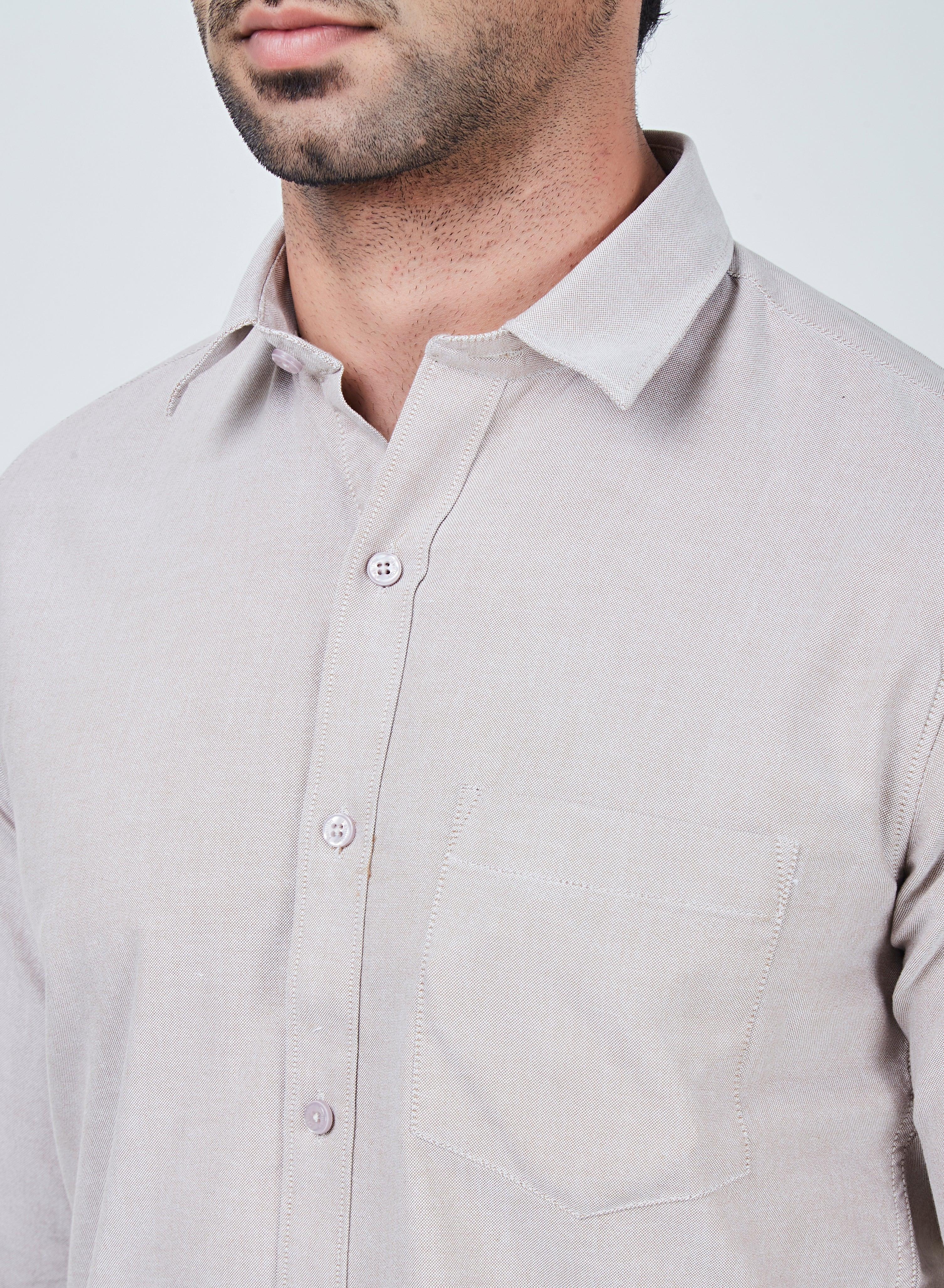 Light Brown Plain Shirt