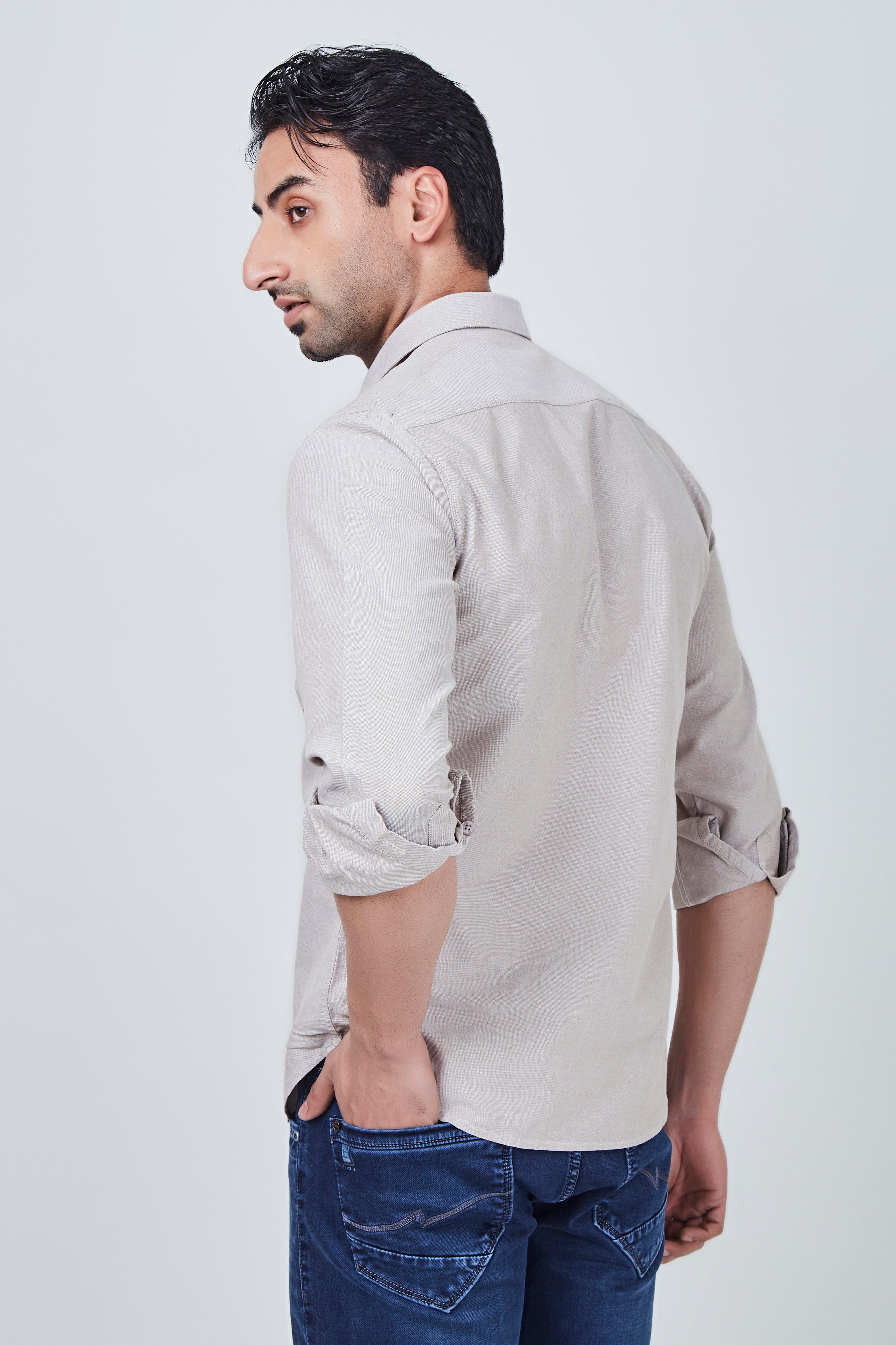 Light Brown Plain Shirt