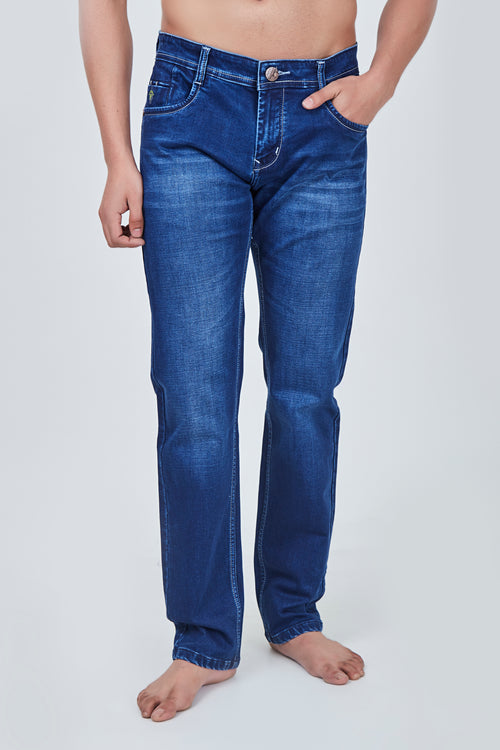 Medium Blue Narrow Fit Denim Jeans