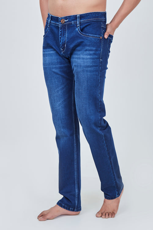 Medium Blue Narrow Fit Denim Jeans