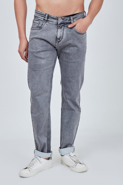 Pencil Grey Narrow Fit Jeans