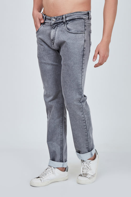 Pencil Grey Narrow Fit Jeans