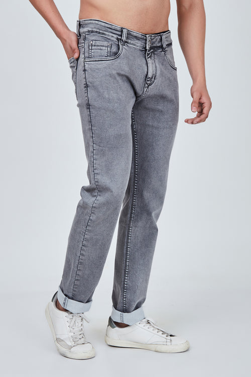 Pencil Grey Narrow Fit Jeans