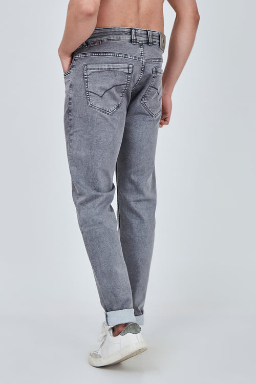 Pencil Grey Narrow Fit Jeans