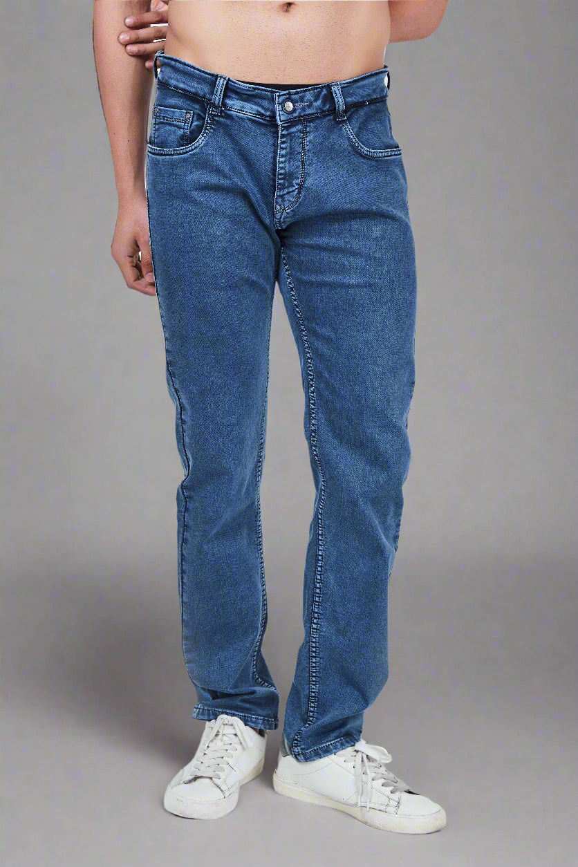 Blue Grey Narrow Fit Jeans