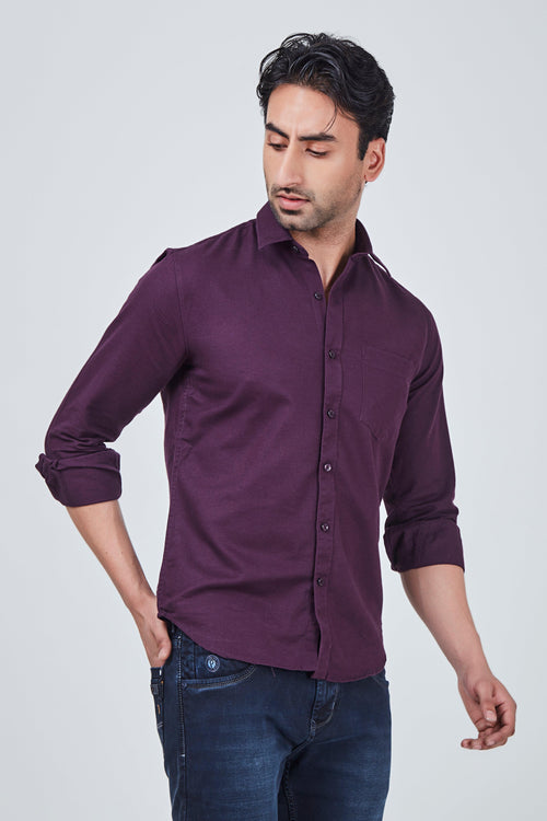Purple Plain Shirt