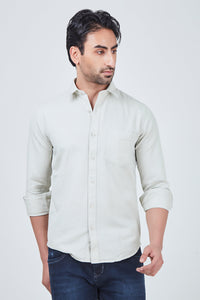 White Smoke Plain Shirt