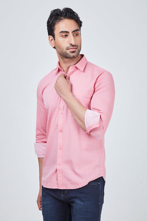Pink Plain Shirt