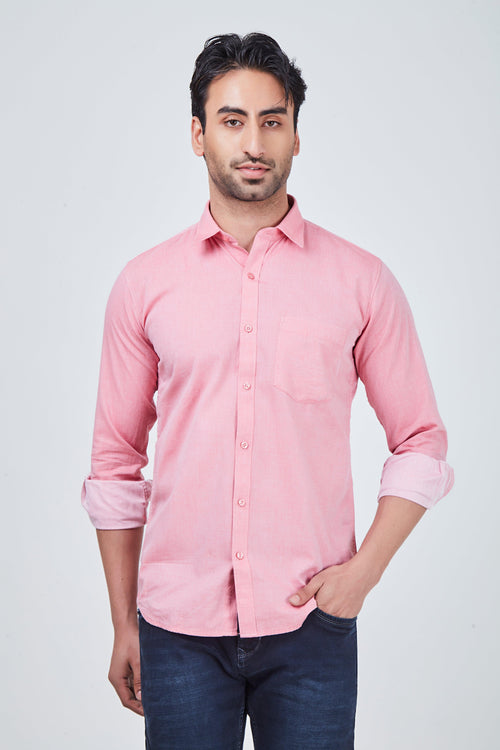 Pink Plain Shirt