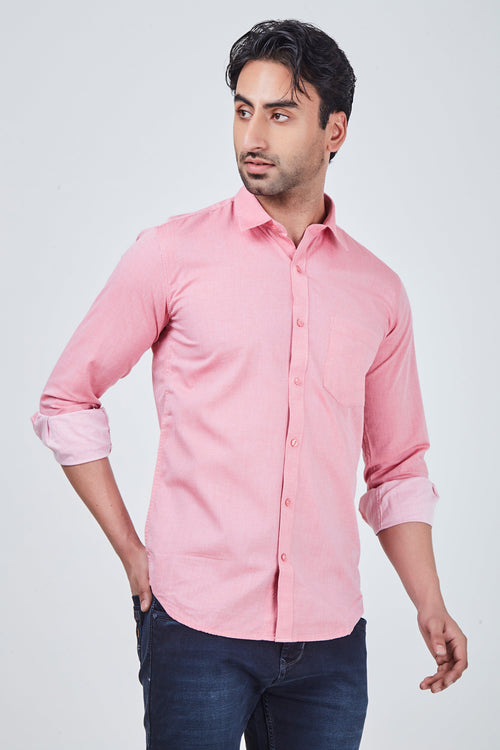 Pink Plain Shirt