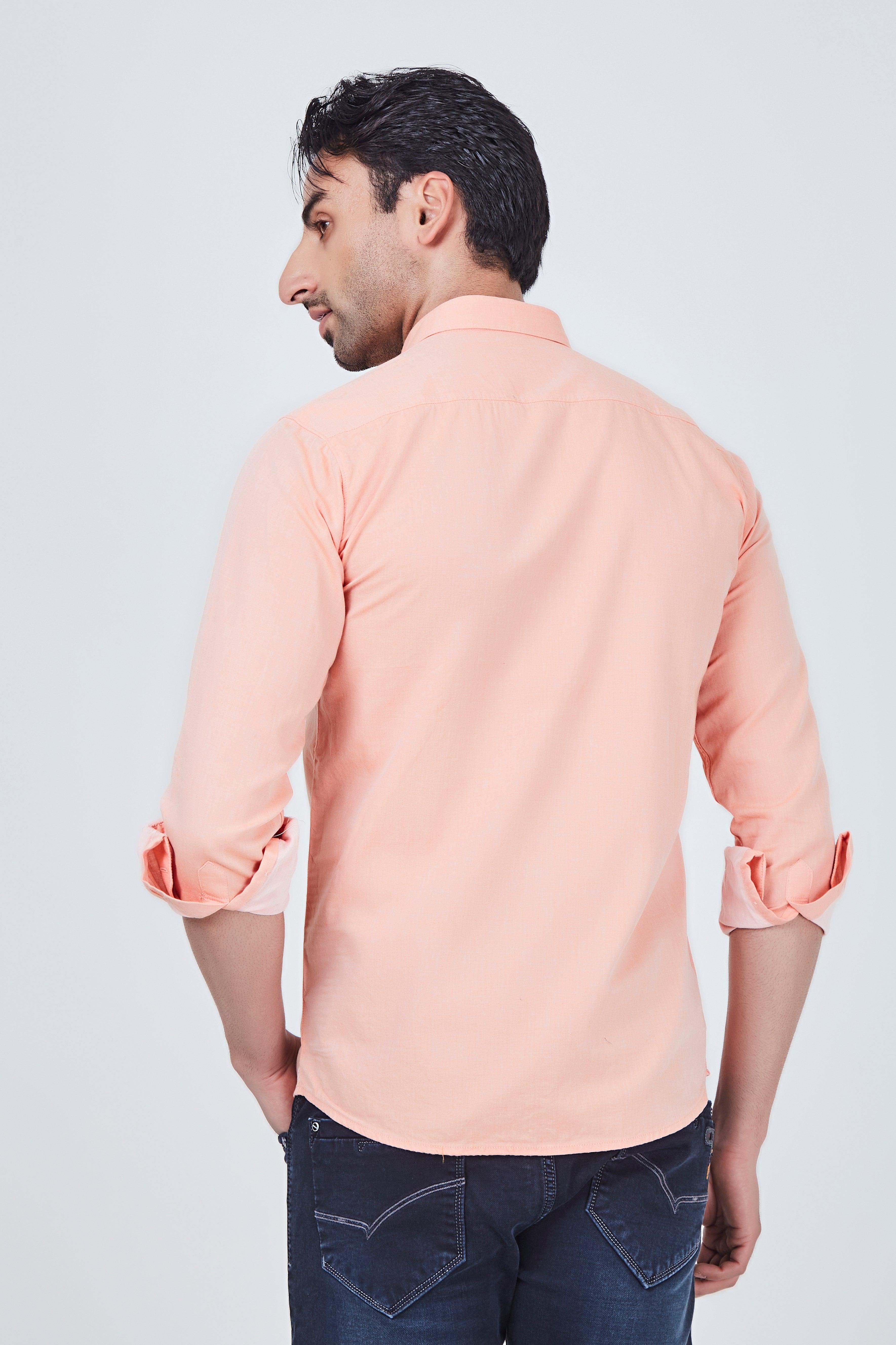 Misty Rose Plain Shirt