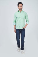 Light Cyan Plain Shirt