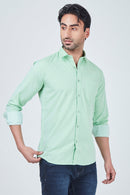 Light Cyan Plain Shirt