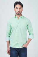 Light Cyan Plain Shirt