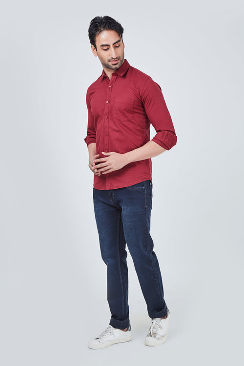 Red Plain Shirt
