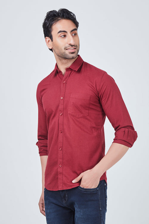 Red Plain Shirt
